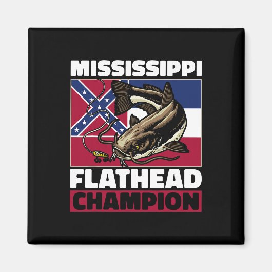 Aimant Flathead Catfish Chasse Catfish Papa Catfish Hu (Devant)