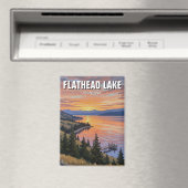 Aimant Flathead Lake Montana Travel (In Situ (Lave-vaisselle))