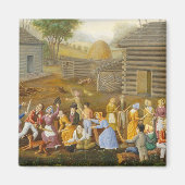 Aimant Flax Scutching Bee, 1885 (Devant)