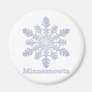 Aimant Fléau de neige bleu Minnesnowta