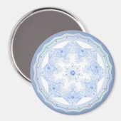 Aimant Flèche de neige bleu glace (Recto/Verso)