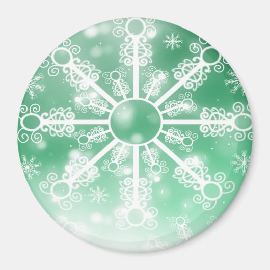 Aimant Flèche de neige verte (Devant)