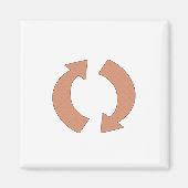 Aimant Flèches de rotation (Devant)