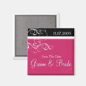 Aimant Flèches roses et noires (Recto/Verso)