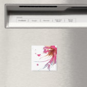 Aimant Fleur Abstraite d'Hibiscus (In Situ (Lave-vaisselle))