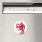 Aimant Fleur Abstraite d'Hibiscus (In Situ (Lave-vaisselle))