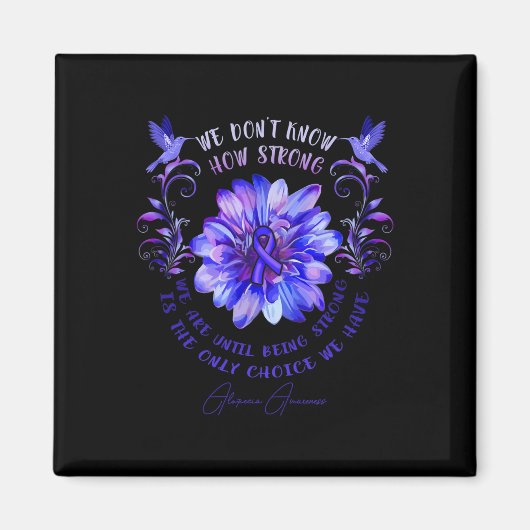 Aimant Fleur ALOPÉCIA SENSIBILISATION Nous ne savons pas  (Devant)