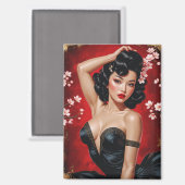 Aimant Fleur asiatique de cerisier à la broche 🌸 (Recto/Verso)