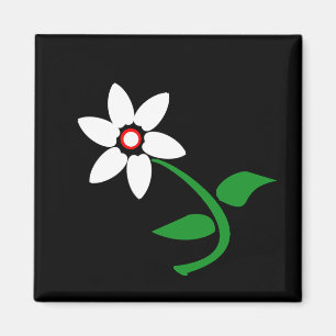 Aimant Fleur blanche
