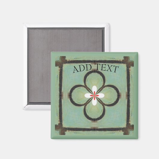 Aimant Fleur blanche (Recto/Verso)