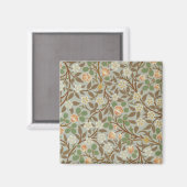 Aimant Fleur botanique de trèfle William Morris (Recto/Verso)
