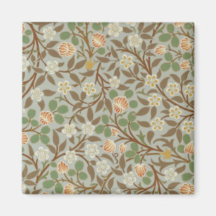 Aimant Fleur botanique de trèfle William Morris