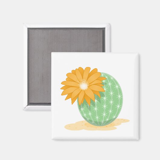 Aimant Fleur Cactus (Recto/Verso)