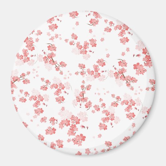 Aimant Fleur cerise 2 (Devant)