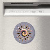 Aimant Fleur coucher de soleil (In Situ (Lave-vaisselle))