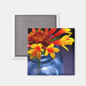 Aimant Fleur dans Vase (Recto/Verso)