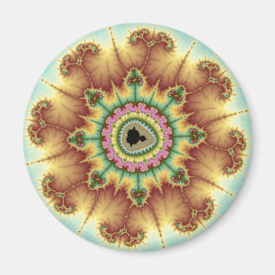 Aimant Fleur d'automne - Art fractal