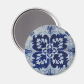 Aimant Fleur d'Azulejo (Recto/Verso)