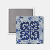 Aimant Fleur d'Azulejo (Recto/Verso)