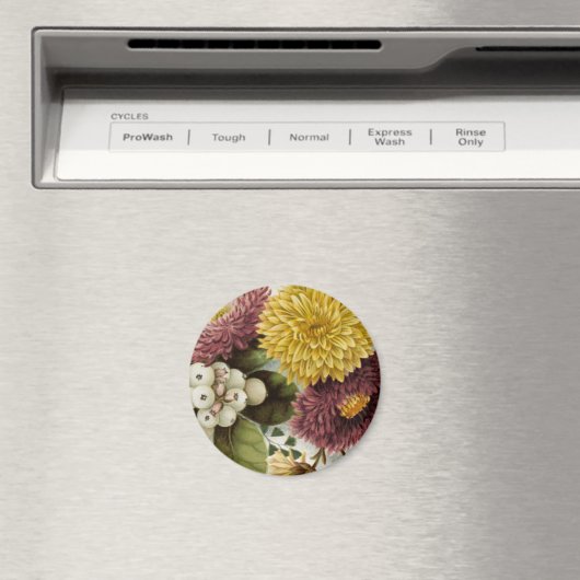 Aimant Fleur de chrysanthème mère florale (In Situ (Lave-vaisselle))