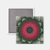 Aimant Fleur de fée rouge (Recto/Verso)