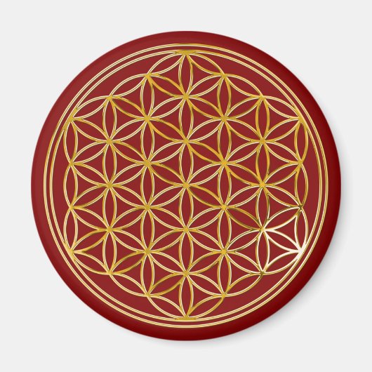 Aimant Fleur de la vie mindarkre (Devant)