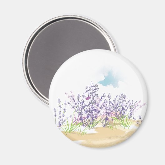 Aimant Fleur de lavande (Recto/Verso)