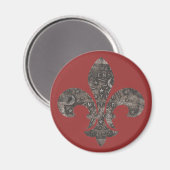 Aimant Fleur De Lis (Recto/Verso)