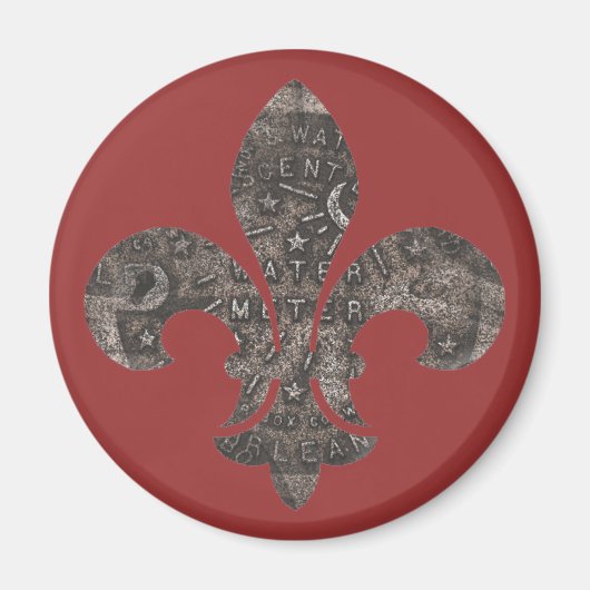 Aimant Fleur De Lis (Devant)