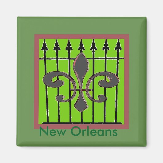 Aimant Fleur De Lis (Devant)