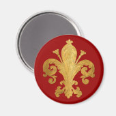 Aimant Fleur de lis (Recto/Verso)