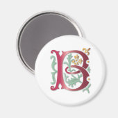 Aimant Fleur de lis B Monogramme (Recto/Verso)