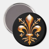 Aimant Fleur de Lis (de Lys) (Recto/Verso)
