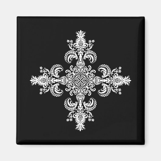 Aimant Fleur de lis Méditation 4 coins (Devant)