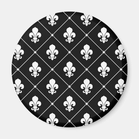Aimant Fleur De Lis Motif (Devant)