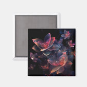Aimant Fleur de Lotus Cosmique Céleste (Recto/Verso)
