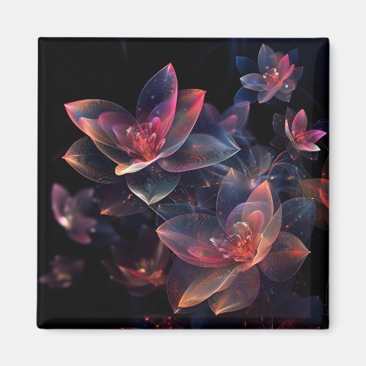 Aimant Fleur de Lotus Cosmique Céleste (Devant)