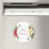 Aimant Fleur de Noël vintage  (In Situ (Lave-vaisselle))