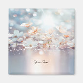 Aimant Fleur de Pêche Blanche (Devant)