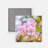 Aimant Fleur de pomme rose (Recto/Verso)