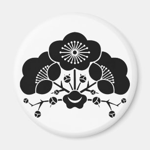Aimant fleur de prune changeante