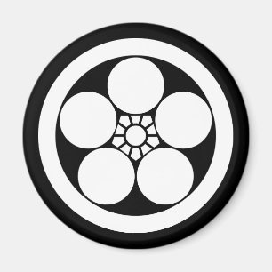 Aimant Fleur de prune de style Umebachi en cercle