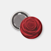 Aimant - Fleur de Rose Rouge (Recto/Verso)