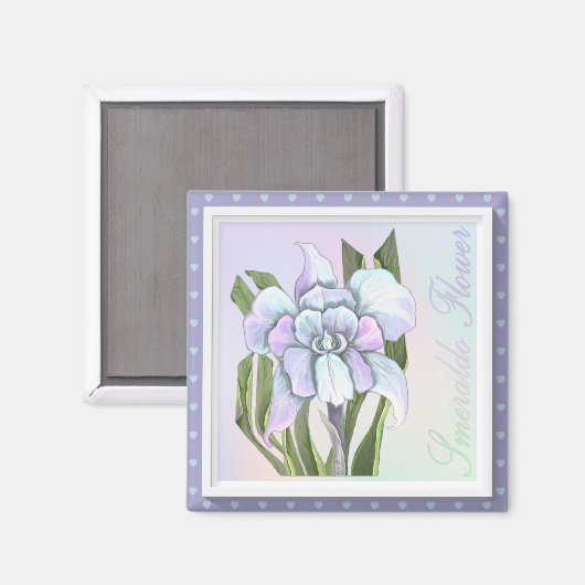 Aimant fleur de Smeraldo (Recto/Verso)