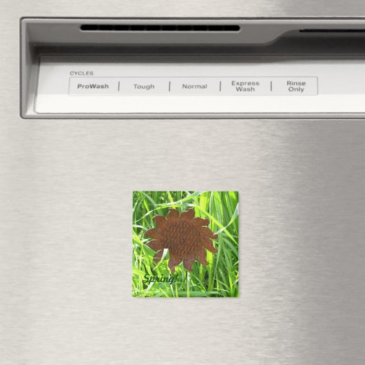 Aimant - Fleur de soleil en fer (In Situ (Lave-vaisselle))