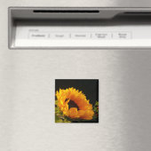 Aimant Fleur de soleil jaune (In Situ (Lave-vaisselle))