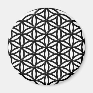 Aimant Fleur de symbole sacré de la géométrie de la vi