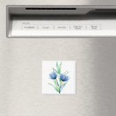 Aimant Fleur de tulipe bleue (In Situ (Lave-vaisselle))