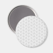 Aimant Fleur de vie / Blume des Lebens - motif d'argent (Recto/Verso)