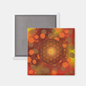 Aimant fleur de vie, chakra,zen,géométrie sacrée, (Recto/Verso)